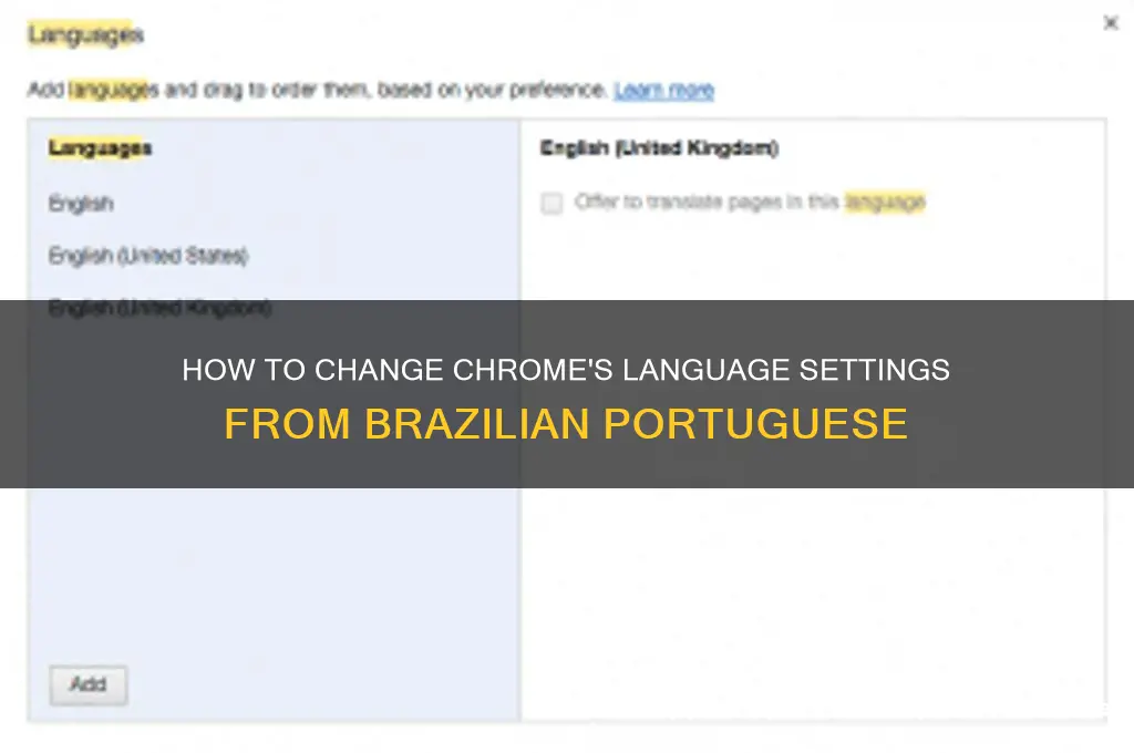 how to change chrome brazil