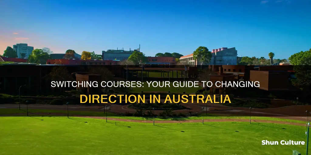 how to change course in australia