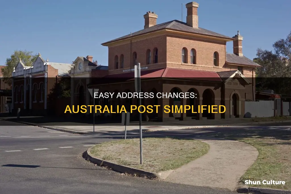 how to change delivery address on australia post