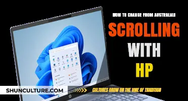 HP Scrolling: Australian to Universal Settings