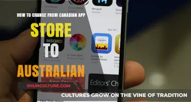 Switching App Stores: Canada to Australia