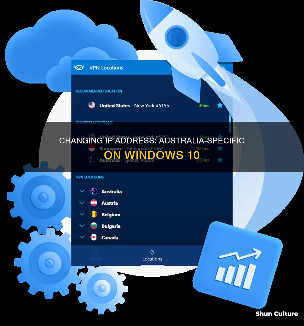 how to change ip to australia windows 8
