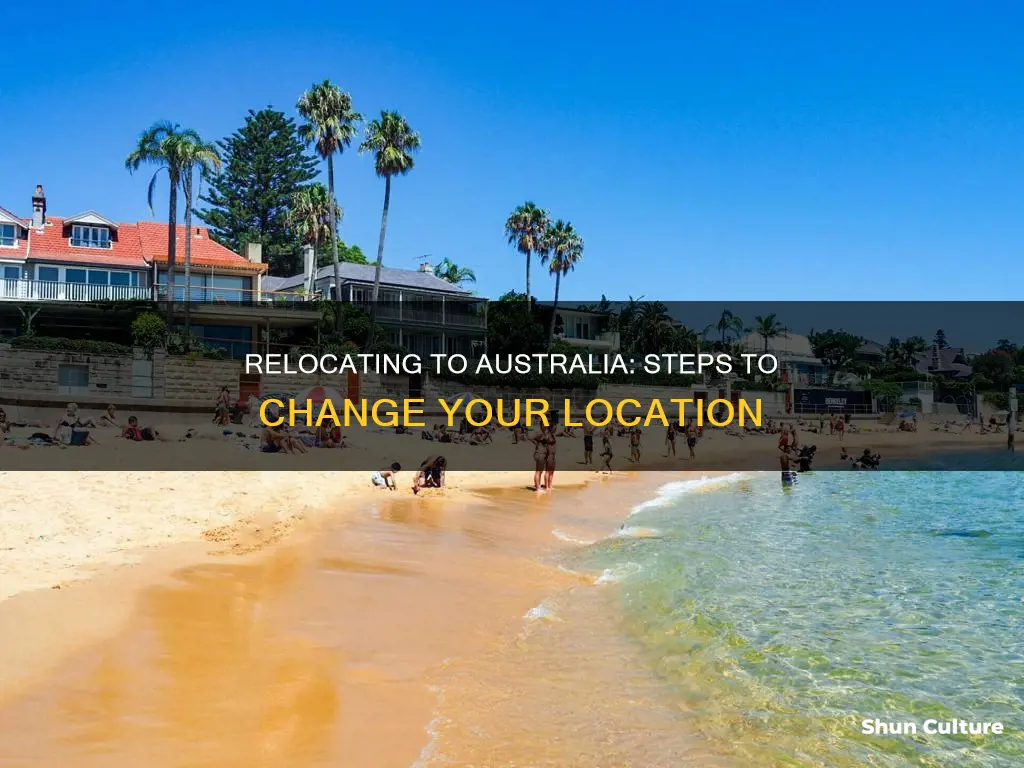 how to change location to australia