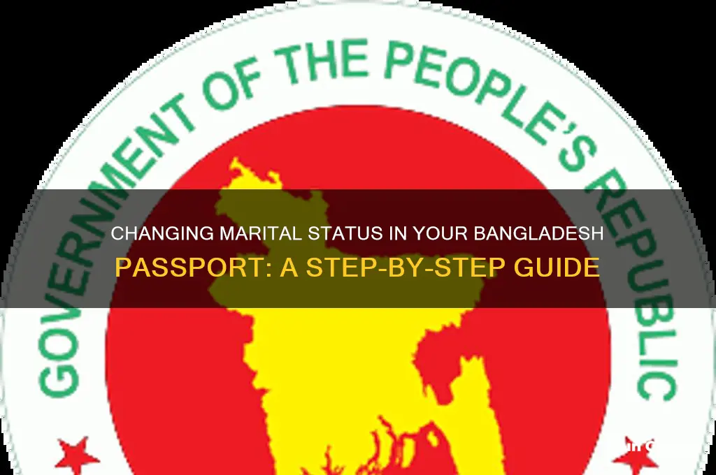how to change marital status in bangladesh passport