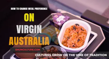 Customizing Your Virgin Australia Experience: Changing Meal Preferences