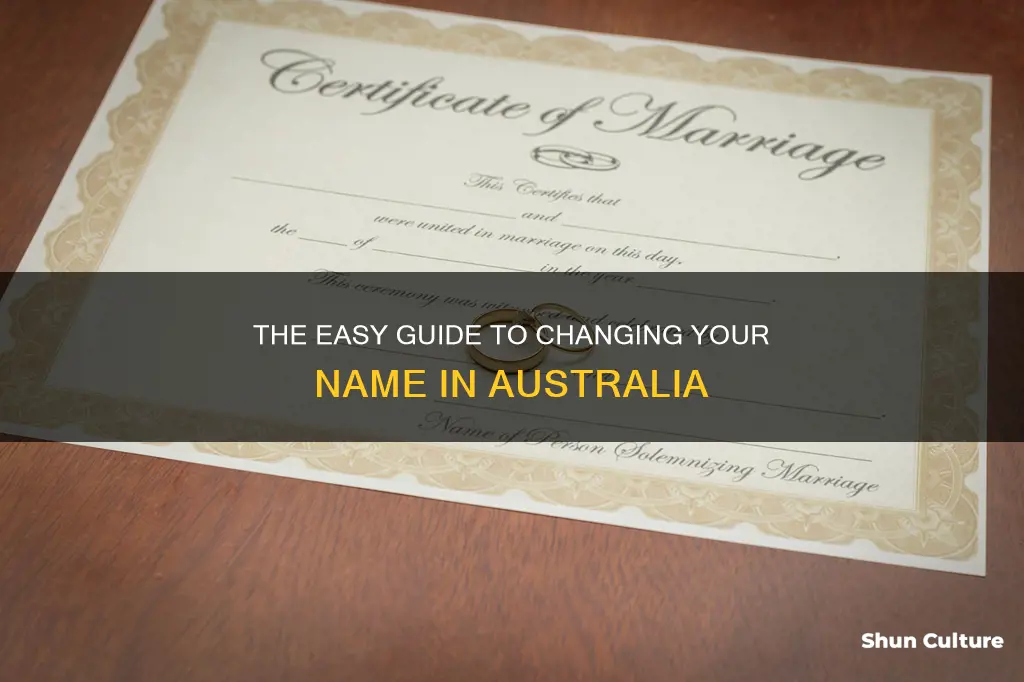 how to change my name by deed poll australia