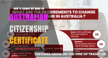 Obtaining an Amended Australian Citizenship Certificate: Name Change