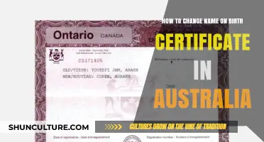 Amending Birth Certificates: The Process in Australia