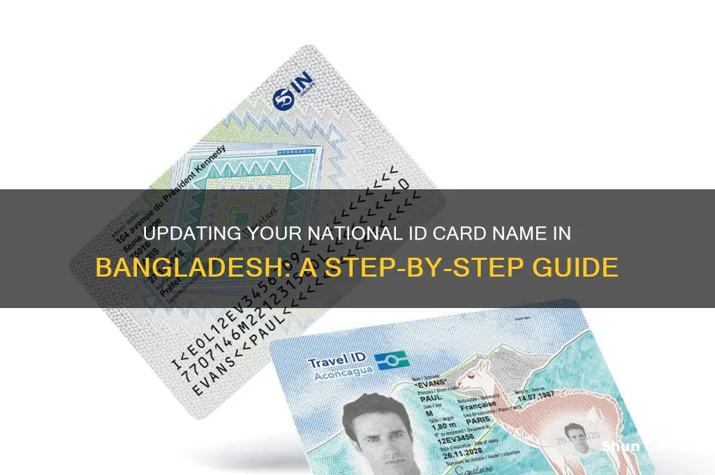 how to change national id card name in bangladesh
