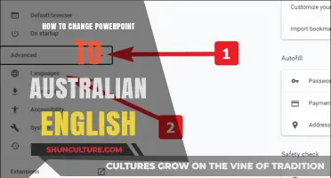Adjusting PowerPoint's Language Settings to Australian English