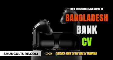 Updating Your Bangladesh Bank CV Signature: A Step-by-Step Guide