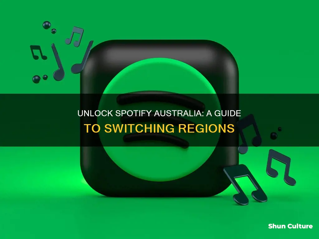 how to change spotify to australia