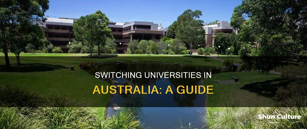 how to change university in australia