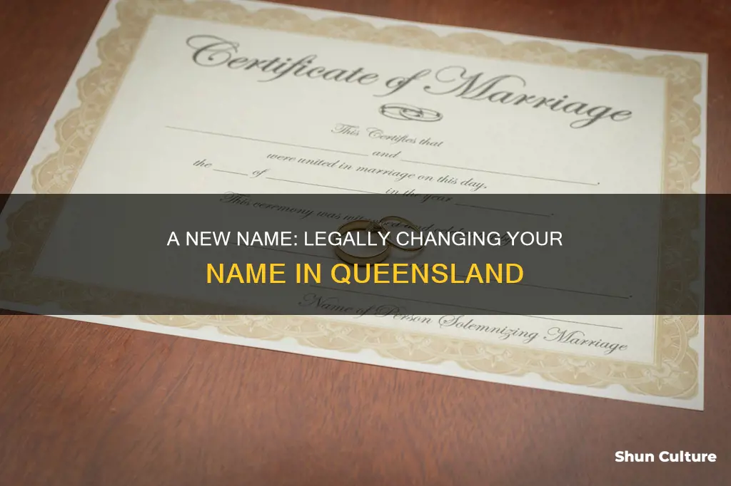how to change your name in australia qld