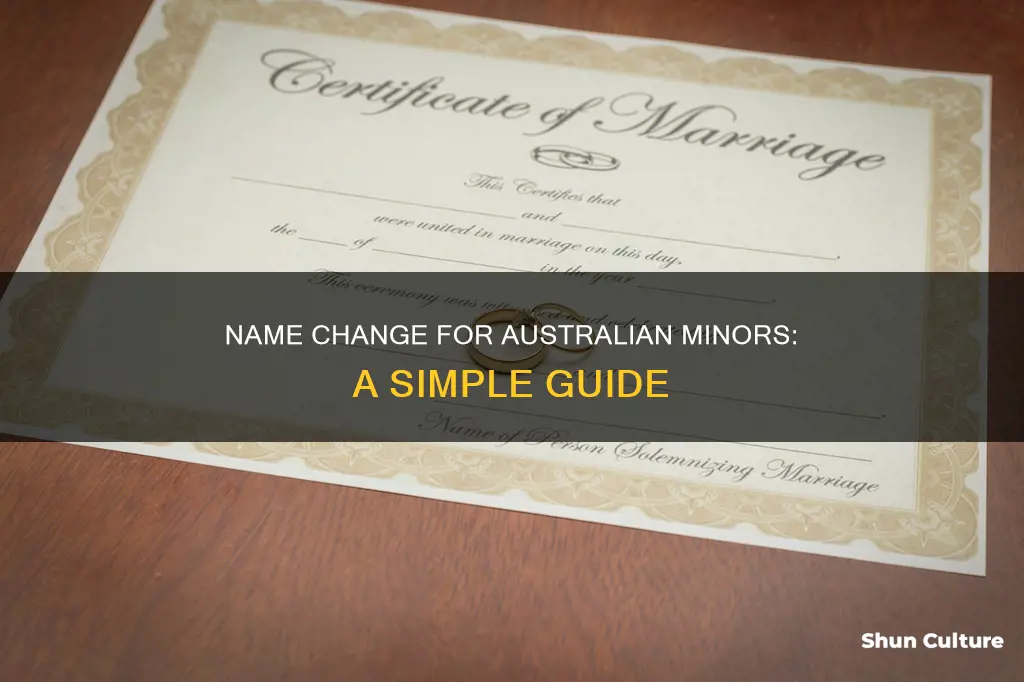 how to change your name in australia under 18