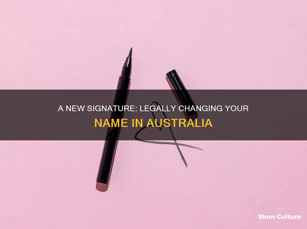 how to change your signature australia
