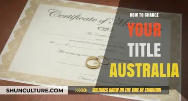 The Easy Guide to Changing Your Title in Australia