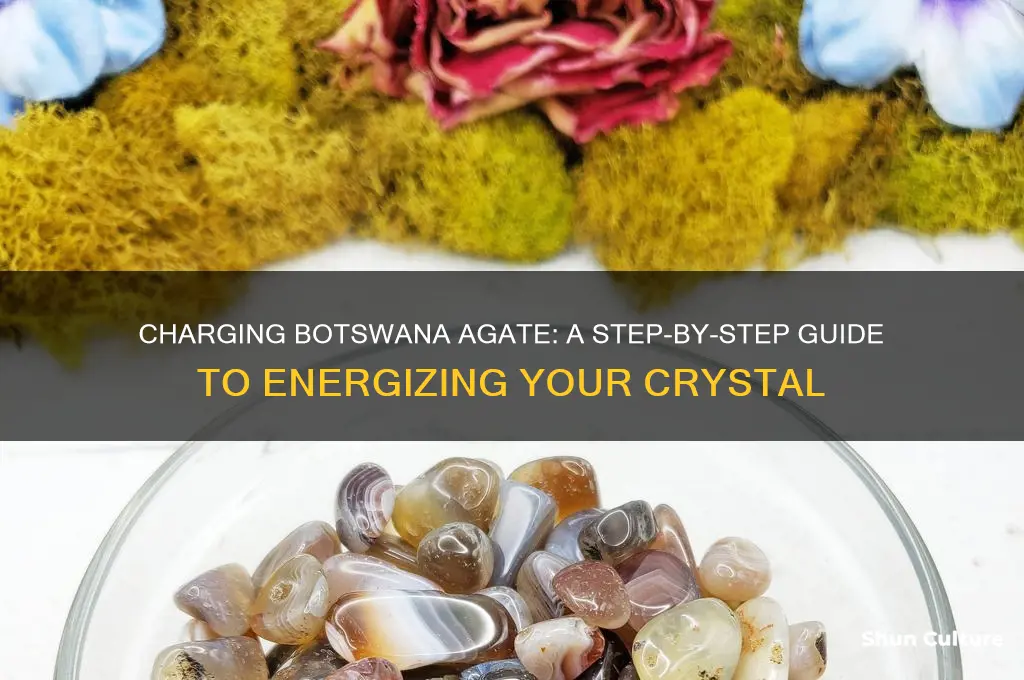 how to charge botswana agate