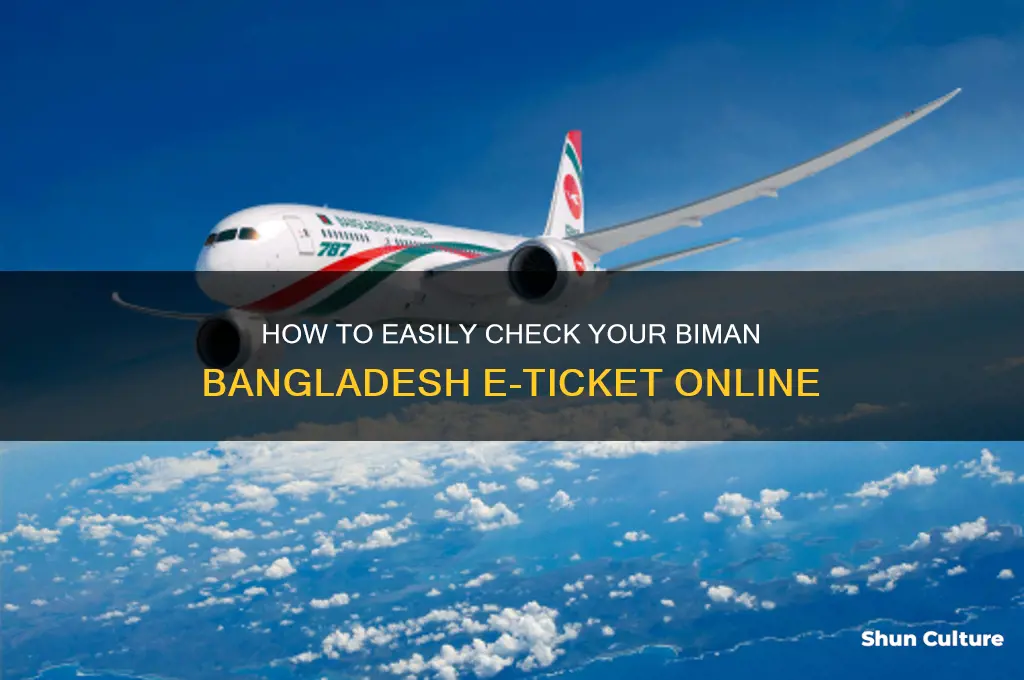 how to check bangladesh biman e ticket