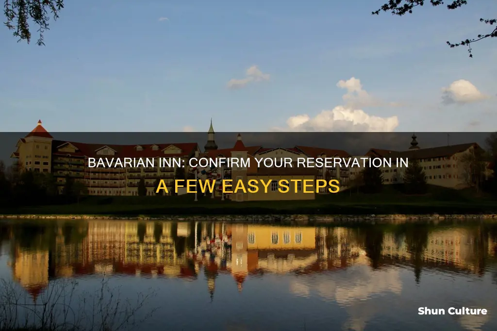 how to check bavarian inn reservation