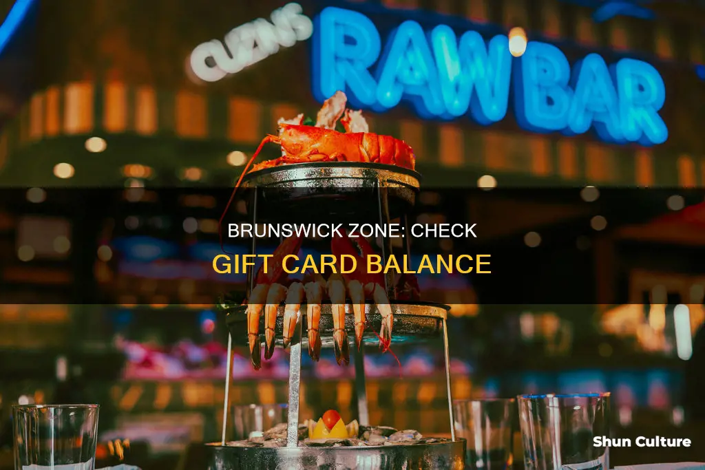 how to check brunswick zone gift card balance