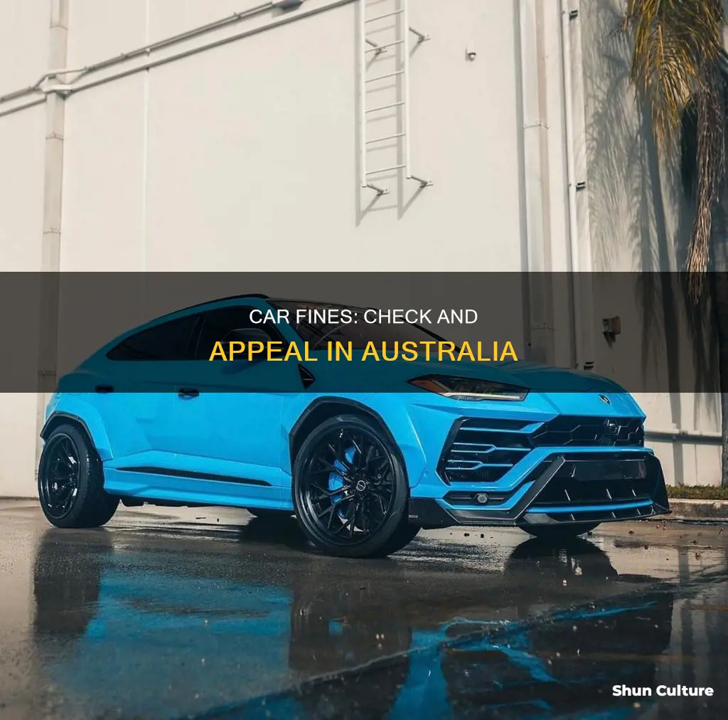 how to check car fines in australia
