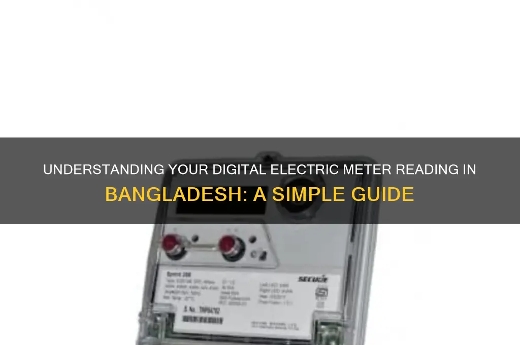 how to check digital electric meter reading in bangladesh