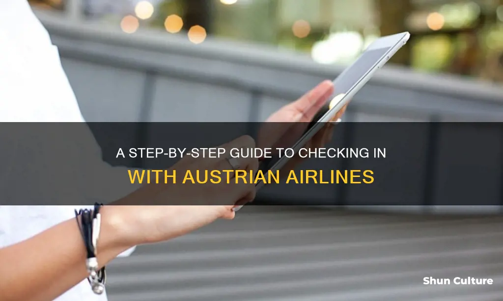 how to check in austrian airlines