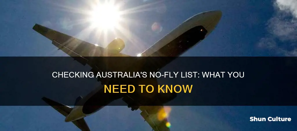 how to check no fly list australia