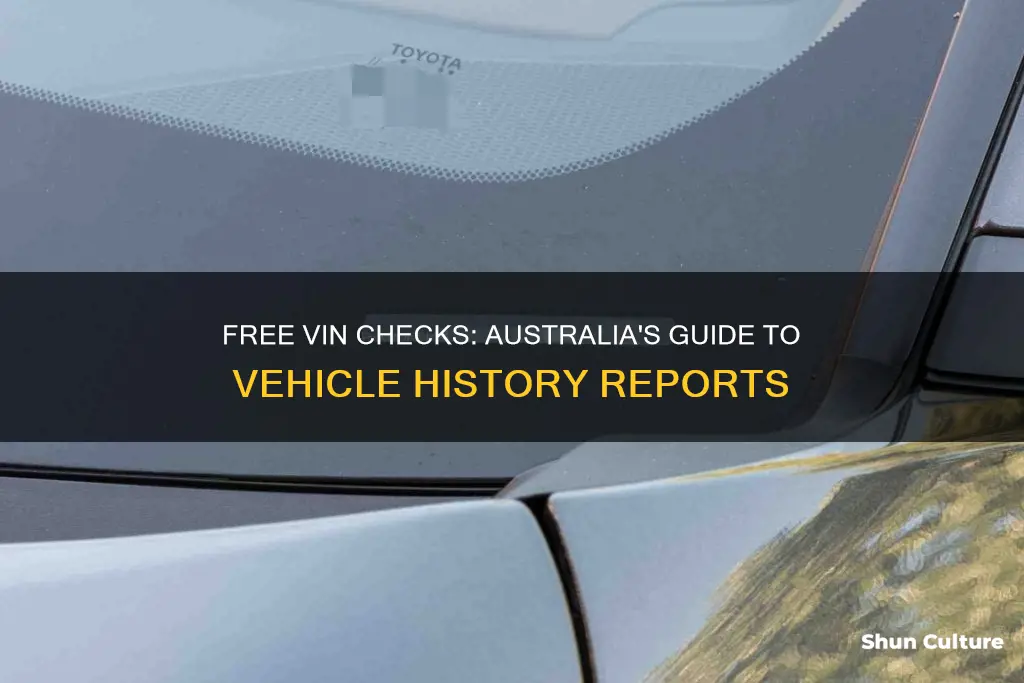 how to check vin number for free in australia