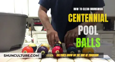 Cleaning Brunswick Centennial Pool Balls