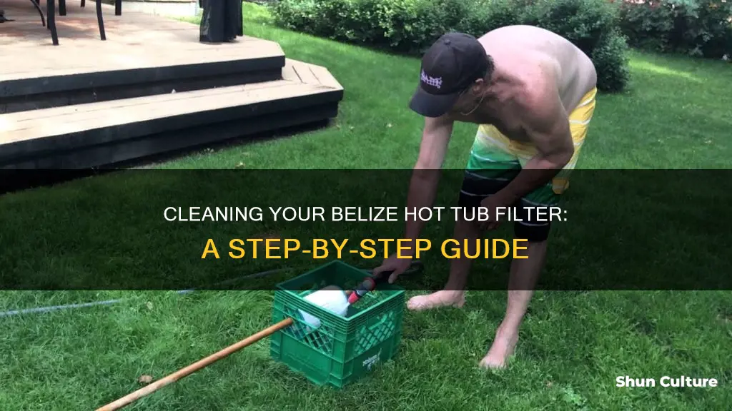 how to clean filter belize hot tub