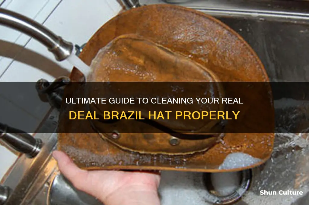 how to clean real deal brazil hat