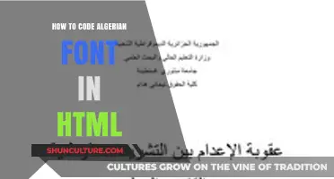 Mastering Algerian Font: A Step-by-Step HTML Coding Guide
