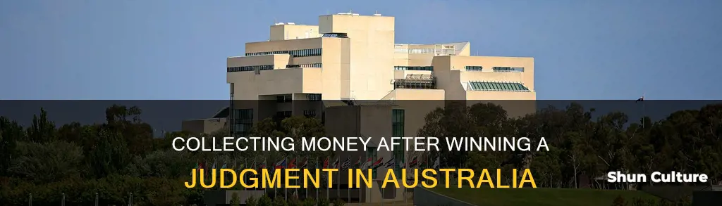 how to collect money after winning a judgement australia
