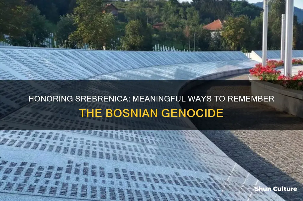 how to commomorate the bosnian genocide
