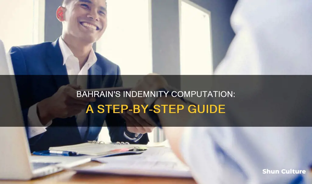 how to compute indemnity in bahrain