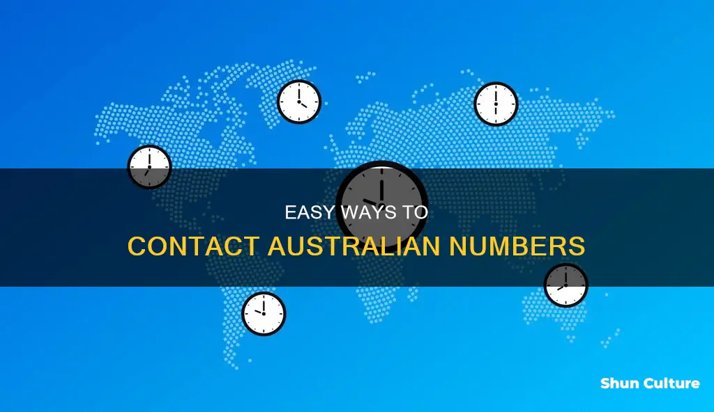 how to contact australia number