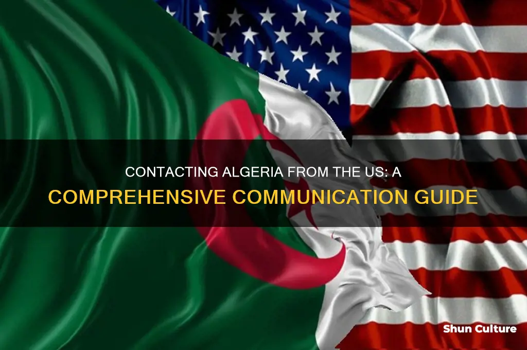 how to contact someone in algeria from us