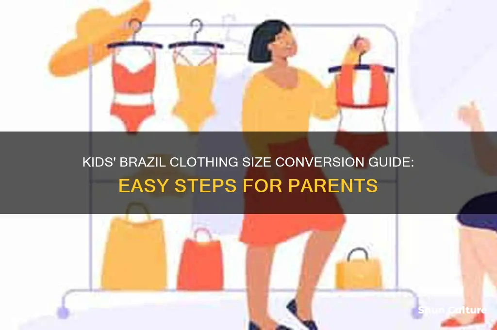 how to convert brazil clothing size for kids