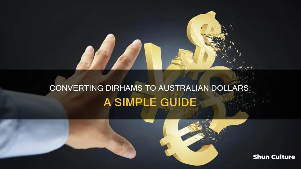 how to convert dirhams to australian dollars