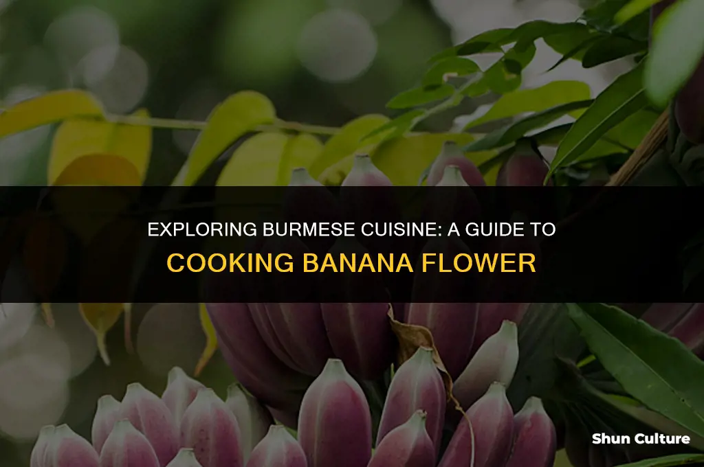 how to cook banana flower in burma