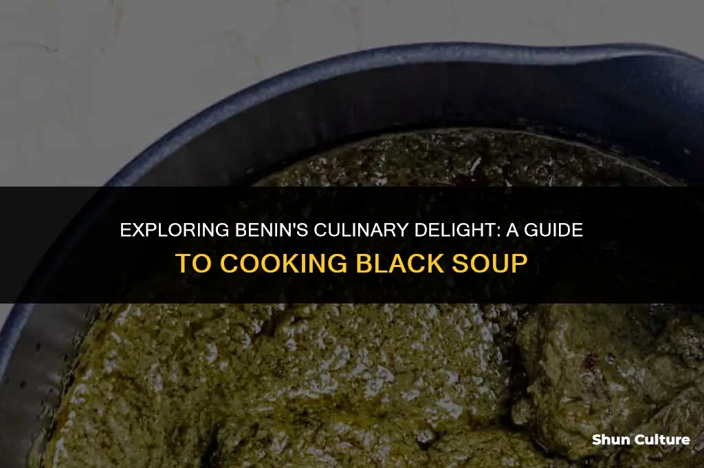 how to cook black soup in benin