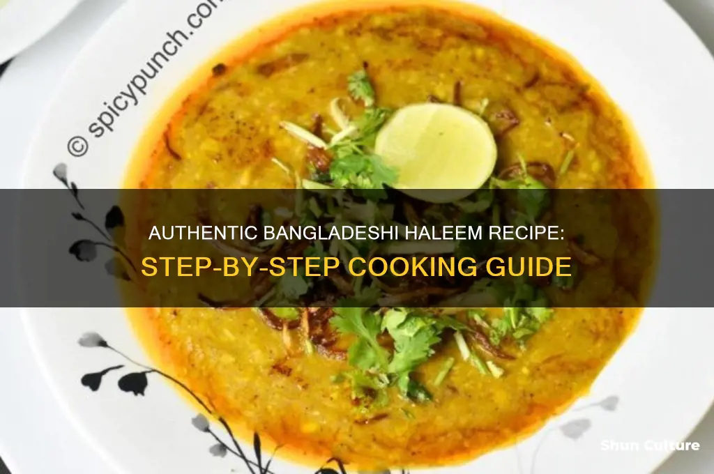 how to cook haleem in bangladesh