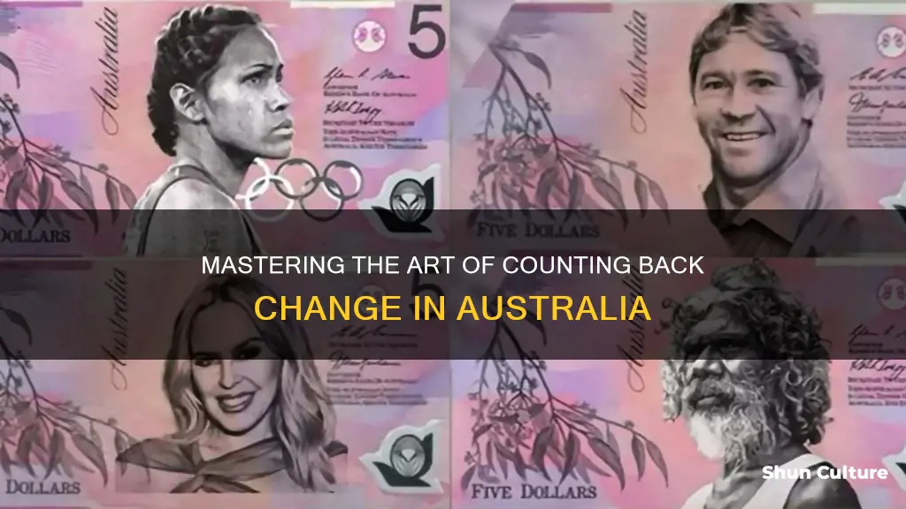 how to count back change australia