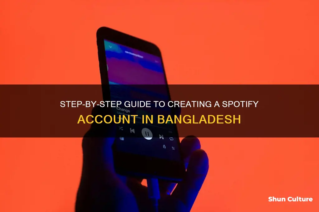 how to create spotify account in bangladesh