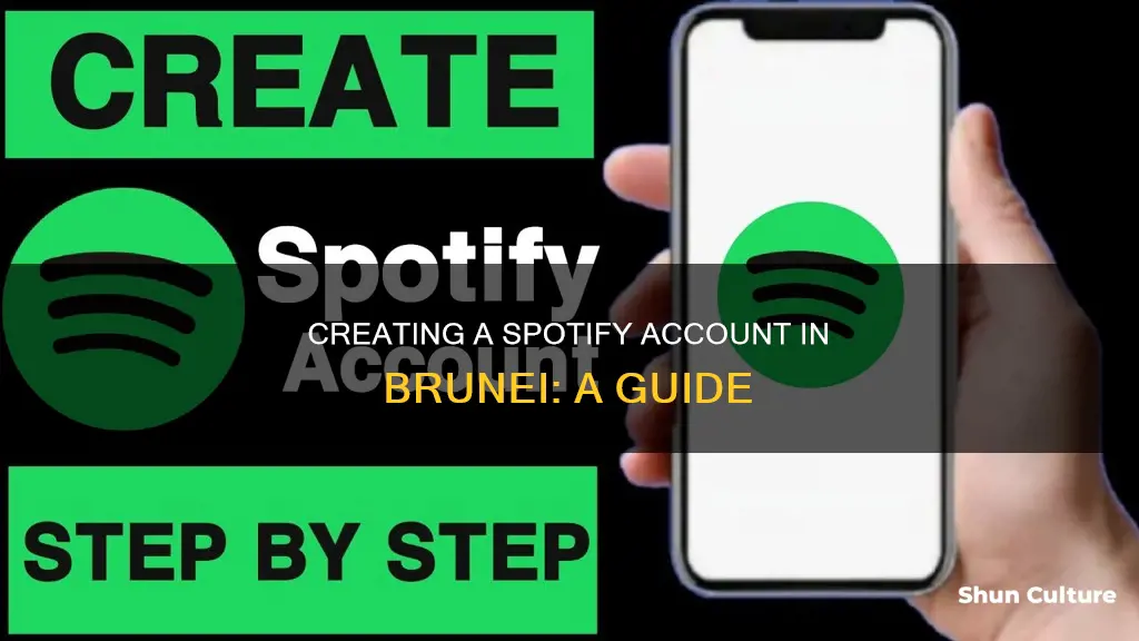 how to create spotify account in brunei