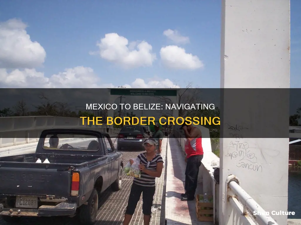 how to cross the border from mexico to belize