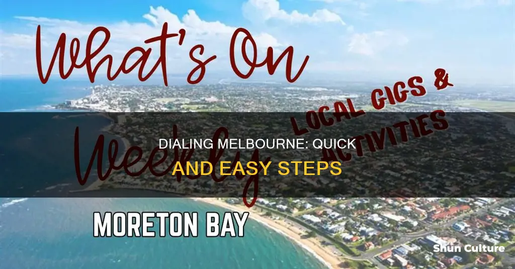 how to dail a local number of melbourne australia