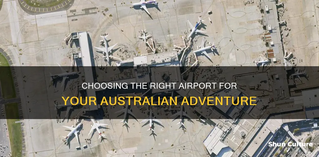 how to decide which airport to fly into in australia